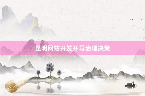 昆明网站开发开导治理决策